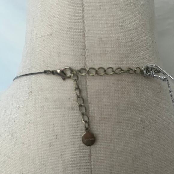 Bebe Chunky Statement 19" Necklace Black Gold Silver Geometric Wire chain New - Picture 8 of 11